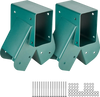 VEVOR A-Frame Middle Swing Set Brackets, Heavy Duty Carbon Steel Swing with Mounting Hardware, DIY Swing Bracket Swing Kit for 4x4  (actual 3.7" x 3.7") Legs & 4x6 (3.7" x 5.7")Beam, Green (2 Pcs)