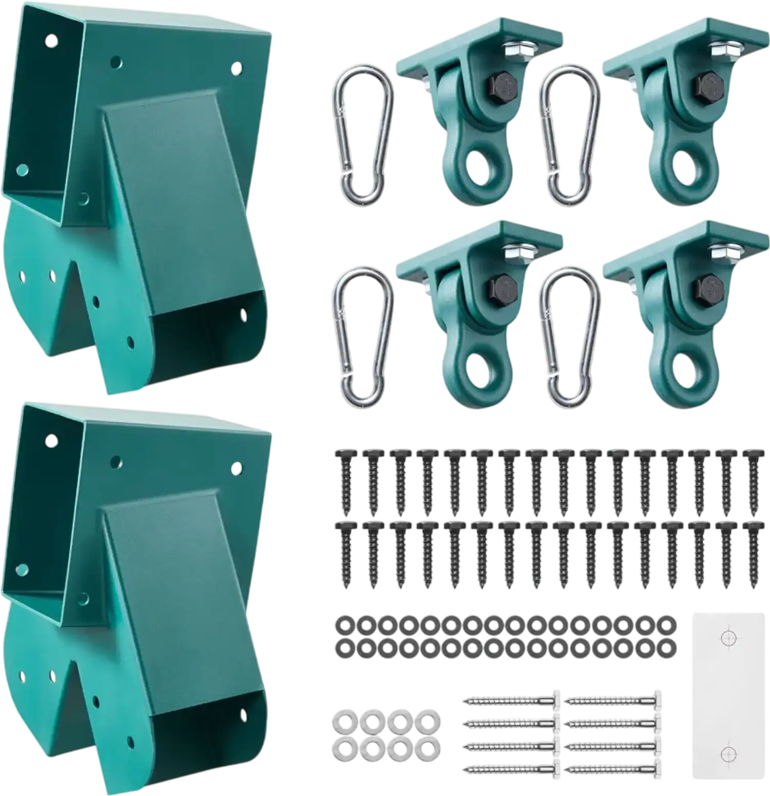 Vevor Swing Set Brackets Heavy-Duty A-Frame Hardware Kit Green New