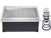 VEVOR 25 inch Kitchen Sink Workstation, 304 Stainless Steel Top Mount Sinks, Drop-In Single Bowl Farmhouse Basin with Accessories, Household Dishwasher Sinks for RV, Prep Kitchen, Laundry Room, Bar