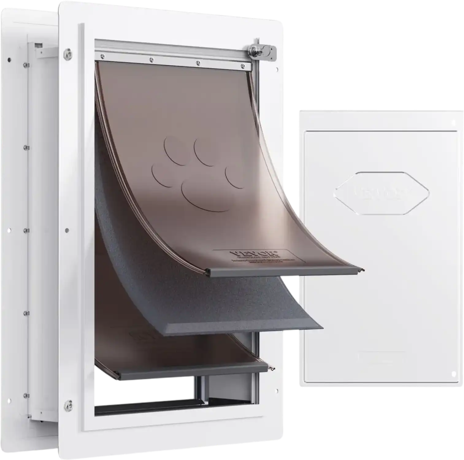 Vevor Pet Door Weatherproof Metal Frame Wall Mount 12.28