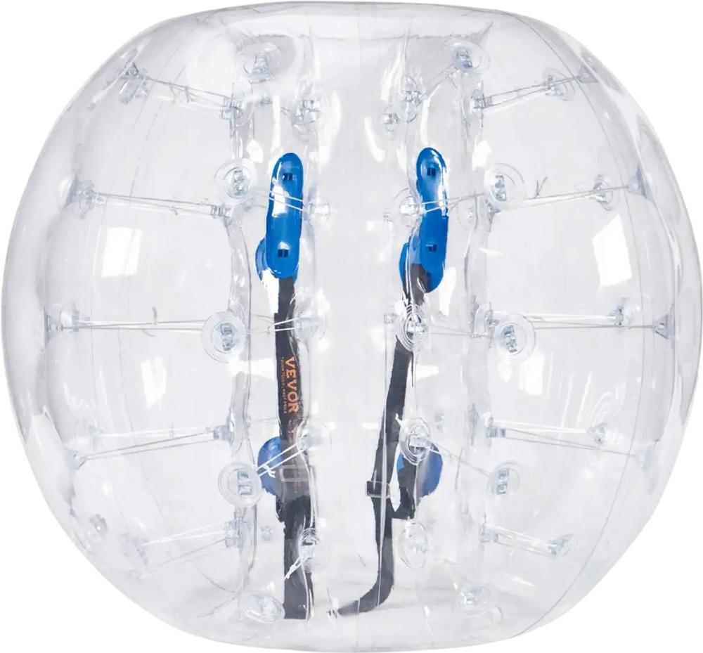 VEVOR Inflatable Bumper Ball 1-Pack, 4FT/1.2M Body Sumo Zorb Balls for Teen & Adult, 0.8mm Thick PVC Human Hamster Bubble Balls for Outdoor Team Gaming Play, Bumper Bopper Toys for Garden, Yard, Park