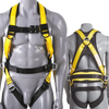 VEVOR Safety Harness, Full Body Harness, Safety Harness Fall Protection with Added Padding, and Side Rings and Dorsal D-Rings and a Lanyard, ANSI/ASSE Z359.11-2014, 160 lbs Max Weight, S
