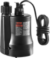 VEVOR Utility Pump, 1/3 HP, 2450 GPH High Flow, 30 ft Head, Sump Pump Submersible Water Pump Portable Utility Pump with 10 ft Long Power Cord for Draining Water from Swimming Pool Garden Pond Basement