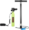 VEVOR Mini Scuba Tank, 0.5L Portable Diving Tank for Underwater Breathing, Reusable Lung Diving Cylinder up to 10 Minutes Dive Time, Emergency Rescue Pony Bottle with Pump, Bag, Lanyard for Snorkeling