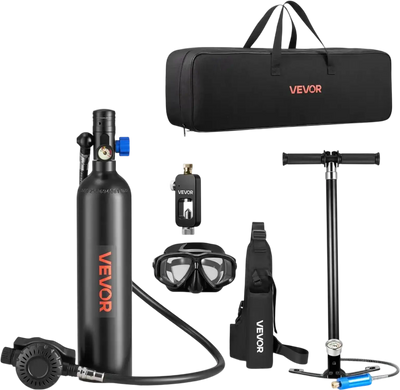 Vevor Diving Tank Portable Mini Scuba Tank 1 L with Adapter & Goggles New