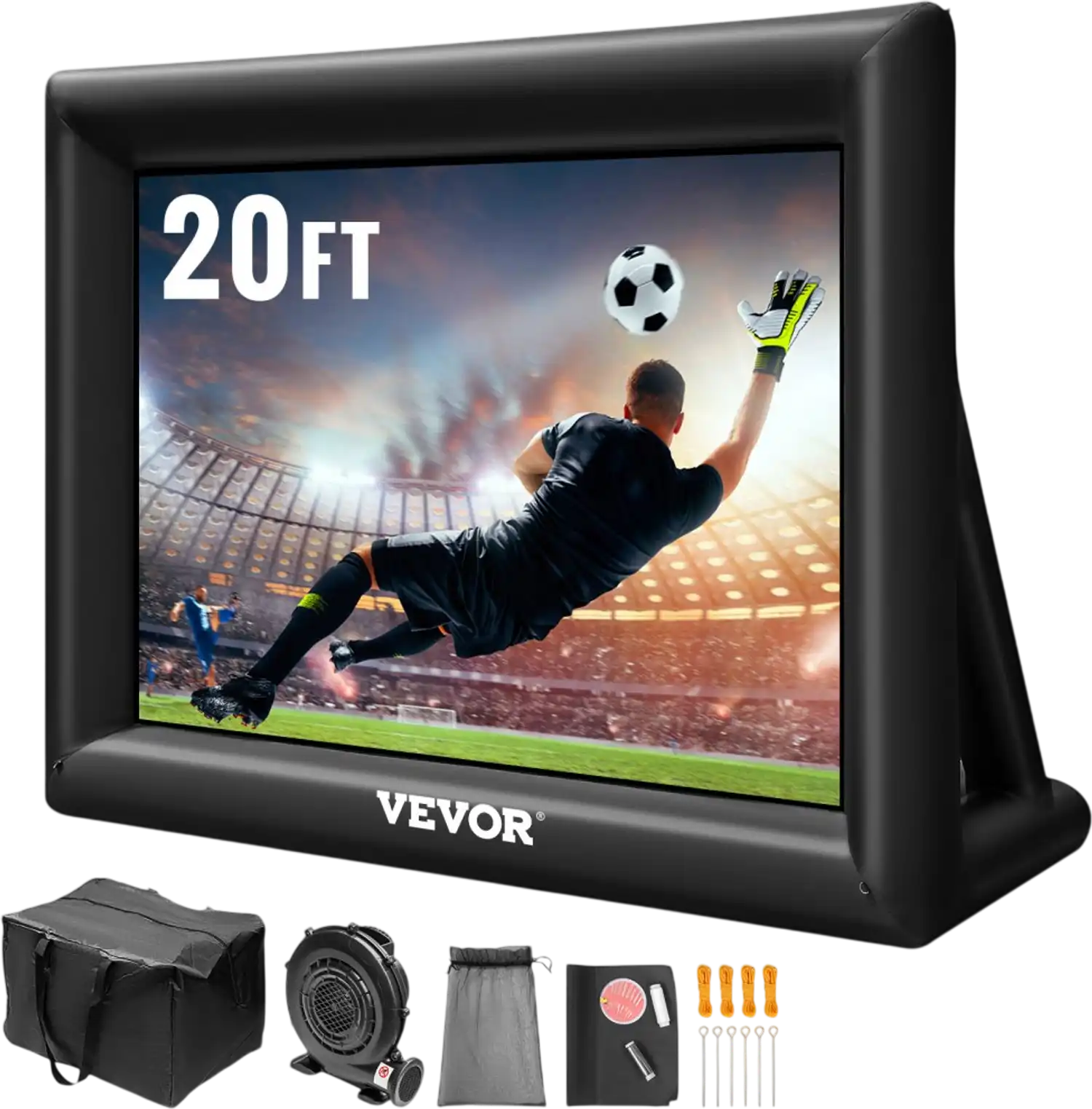 Vevor Inflatable Projector Screen 20' Outdoor Movie Screen New
