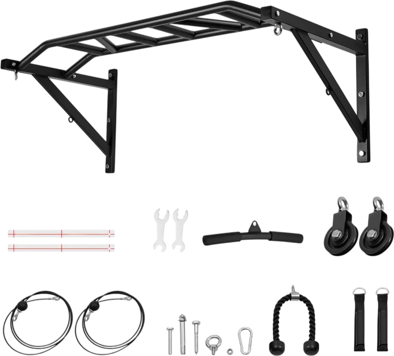 Vevor Wall Mounted Pull-Up Bar Multi-Grip 50