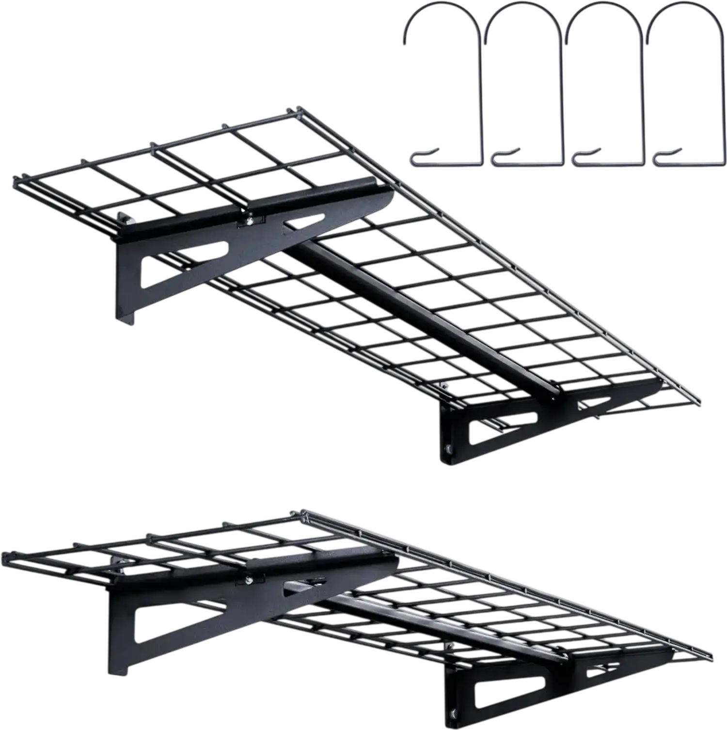 Vevor Garage Shelving 2-Pack 4' x 1' Heavy Duty Wall Mounted Storage Shelves New