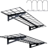 VEVOR Garage Storage Shelving, 2 Pack, 4 x 1 ft Heavy Duty Garage Shelves Wall Mounted, 400 lbs Load Capacity(Total) Garage Storage Rack Floating Shelves, Suitable for Shop, Shed, Garage Storage
