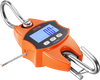 VEVOR Digital Crane Scale, 880 lbs/400 kg, Industrial Heavy Duty Hanging Scale with Cast Aluminum Case & LCD Screen, Handheld Mini Crane with Hooks for Farm, Hunting, Fishing, Outdoor, Garage (Orange)