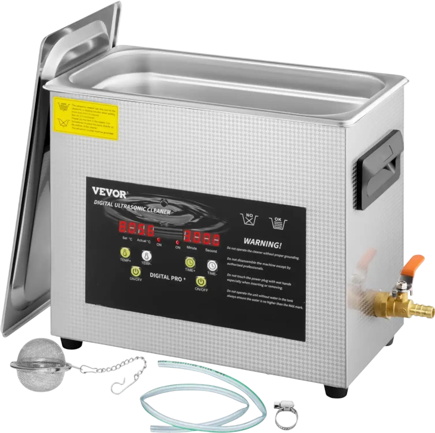 Vevor Ultrasonic Cleaner 6L Digital Parts Cleaner with Heater and Timer New