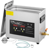 6L Upgraded Ultrasonic Cleaner (400W Heater,180W Ultrasonic) Professional Digital Lab Ultrasonic Parts Cleaner with Heater Timer for Jewelry Glasses Instruments Cleaning
