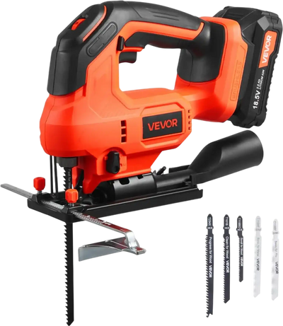 Vevor Jig Saw Cordless 20V Brushless Motor 3500 SPM Variable Speed Bevel Cutting New