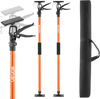VEVOR Cabinet Jack Support Pole, 2-Pack, 45.7-114.2 Inch Steel Telescopic Quick Support Rod, Adjustable 3rd Hand System up to 154 lbs Capacity for Installing Cabinets, Lifting Drywall, Cargo Bars