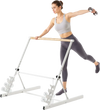 VEVOR Ballet Barre, 3 ft Freestanding Portable Barre Bar, Home Fitness Exercise Equipment for Abs, Arms, Strength, and Cardio, Easy to Store Foldable Stretching Dance Bars, 4 Level Height Adjustable