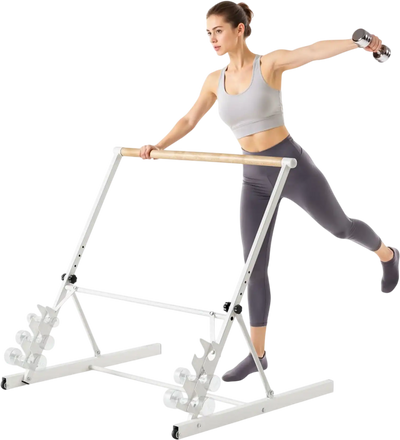 Vevor Ballet Barre 3' Freestanding Portable Adjustable Foldable Bar New