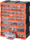 VEVOR 39-Drawer Storage Organizer, Plastic, Drawer Storage Cabinet for Garage Organization, Stackable Small Parts Organizer, Wall-Mounted Toolbox, for Hardware, Beads, Screws, Crafts, Building Bricks