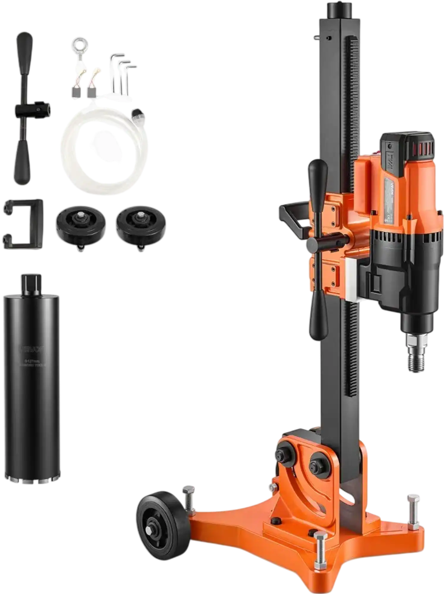 Vevor Diamond Core Drilling Machine Dry/Wet Concrete Core Drill Rig with 5