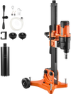 VEVOR Diamond Core Drilling Machine, 0.8-12 in Drilling Capacity, Dry/Wet Concrete Core Drill Rig with 5 in Wet Drill Bit, Tiltable Stand & Wheeled Base, 3200W 800RPM/430RPM, UNC1 1/4–7 Thread