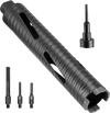 VEVOR Core Drill Bit, 2 inch Diameter, 9-1/2 inch Drilling Depth, 5/8-11 Internal Thread, Diamond Dry Coring Bit with 3 Adapters, Pilot Drill and Hex Wrench, for Concrete, Red Bricks, and Masonry