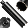 VEVOR Core Drill Bit, 4 inch Diameter, 14 inch Drilling Depth, 1-1/4 in-7 Internal Thread, High-Precision Welding Technology, Wet Diamond Core Bit for Reinforced Concrete, Red Bricks, and Masonry
