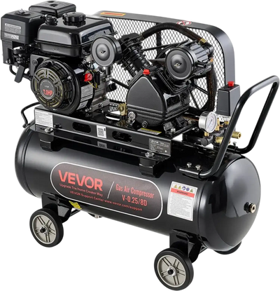 Vevor Gas Powered Air Compressor 20 Gallon 7 HP 4.7 CFM at 90 PSI New