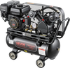 VEVOR 10 Gallon Gas Powered Air Compressor, 7HP 4.7CFM at 90 PSI Air Tank, Gas-Driven Air Compression System with Twin Cylinder Piston Pump, 115 PSI Max Pressure, 4 Wheels for Workshops Constructions