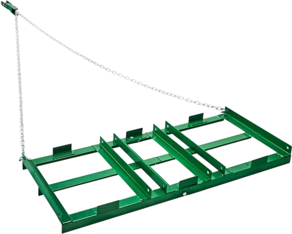 VEVOR Drag Harrow, 4 ft Heavy Duty Tow Behind Drag Harrow with Adjustable Bars & 72 in Chain, Driveway Grader Landscape Rake for ATV, UTV, Tractor, Mower Tow Behind Yard Lawn Leveling Tool