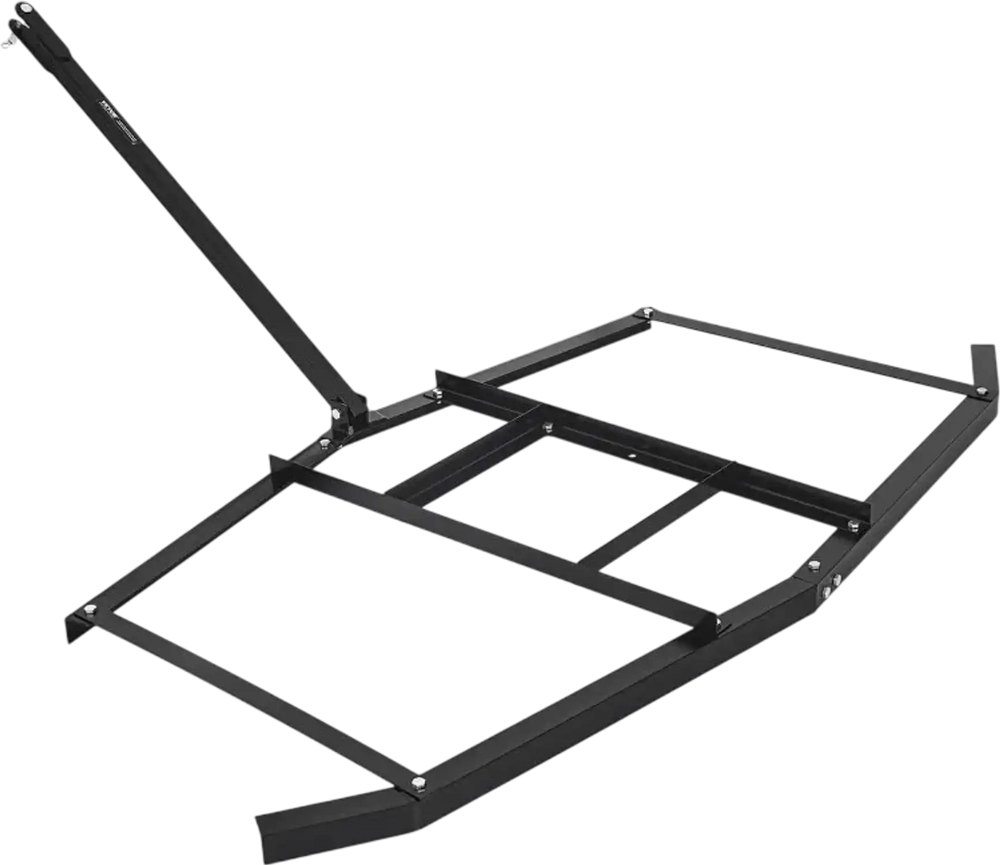 VEVOR Drag Harrow, 74" Width Tow Behind Drag Harrow, Q235 Steel Driveway Grader with Adjustable Bars & Pin Hitch, Support up to 50 lbs, Tractor Driveway Harrow for ATVs, UTVs, Garden Lawn Tractors