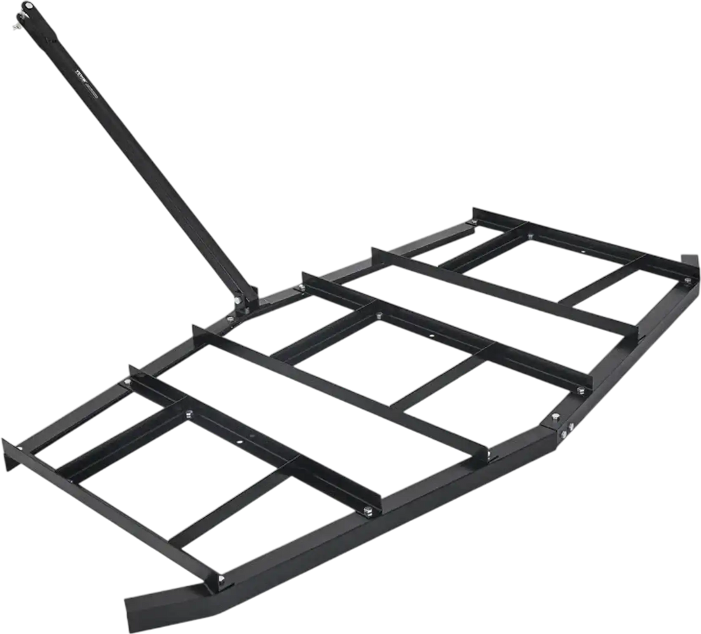 VEVOR Drag Harrow, 84" Width Tow Behind Drag Harrow, Q235 Steel Driveway Grader with Adjustable Bars & Pin Hitch, Support up to 50 lbs, Tractor Driveway Harrow for ATVs, UTVs, Garden Lawn Tractors