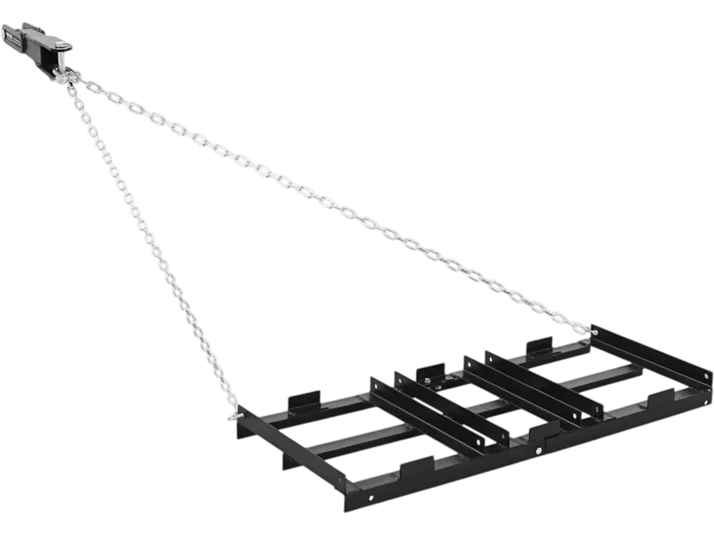 VEVOR Drag Harrow, 48 x 20 in, Tow-Behind Driveway Grader with Adjustable Width & 50lbs Load Capacity, Heavy Duty Lawn Leveling Rake, Galvanized Steel Gravel Driveway Drag, Fits ATVs UTVs Tractors