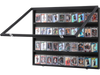 VEVOR 36 Graded Sports Card Display Case, 30.5x24.3x2.1 in, Baseball Card Display Frame with 98% UV Protection Clear View PC Glass, Lockable Wall Cabinet for Football Basketball Hockey Trading Card