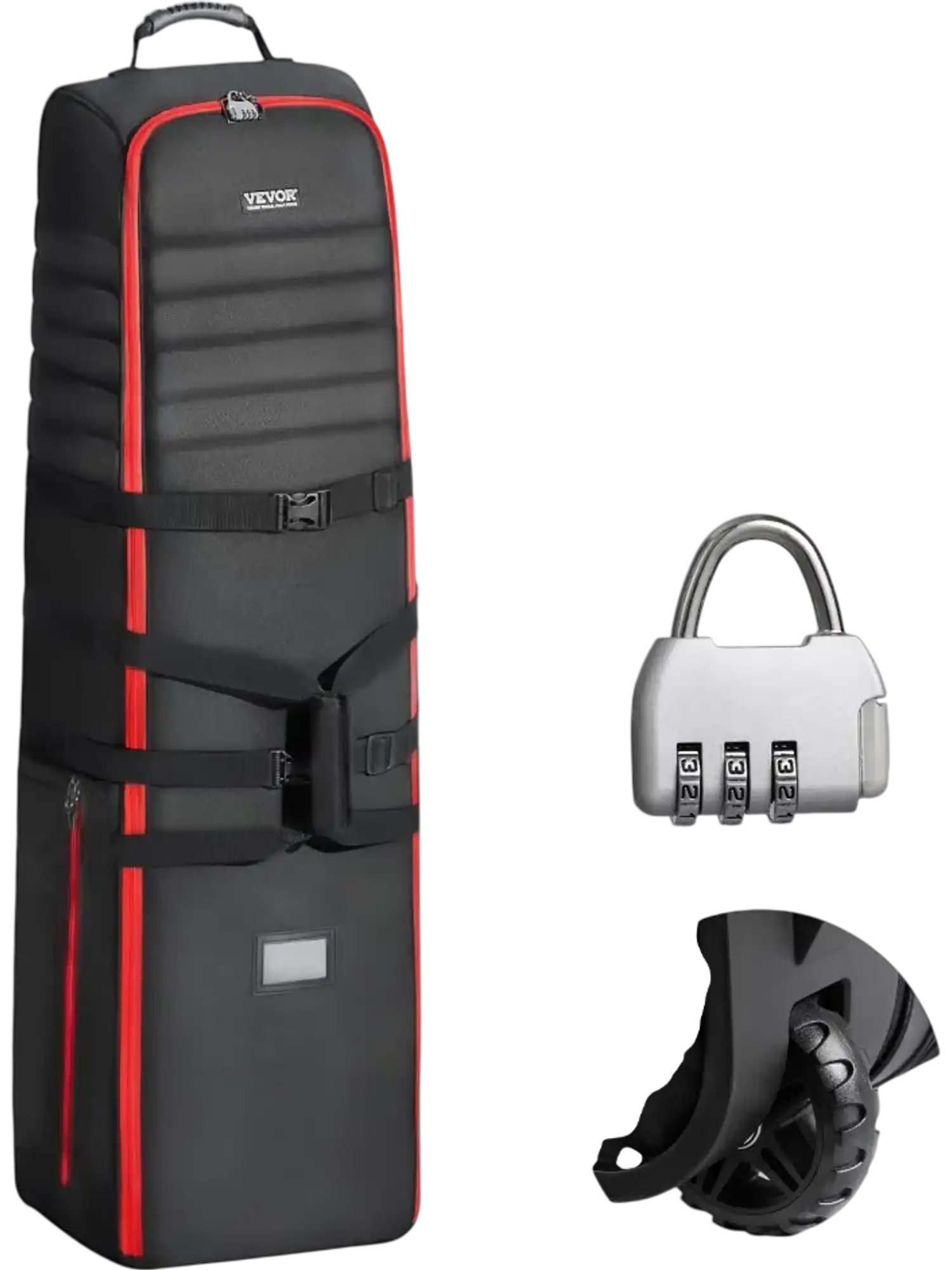Vevor Golf Travel Bag Padded Soft-Sided Case with Wheels 1000D Nylon New