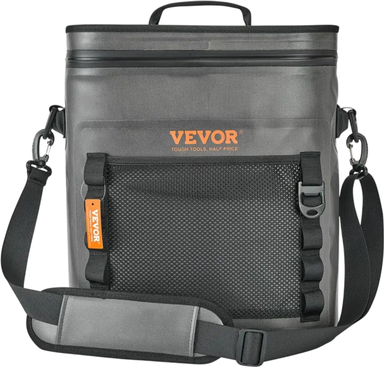 Vevor Soft Cooler Bag 30-Can Leakproof Waterproof Insulated Portable Collapsible Dark Gray New