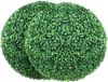 VEVOR Artificial Topiaries Boxwood Trees, 20” Tall (2 Pieces), Ball-Shape Faux Topiaries Plant, All-year Green Feaux Plant Decorative Balls for Backyard, Balcony,Garden, Wedding and Home Décor