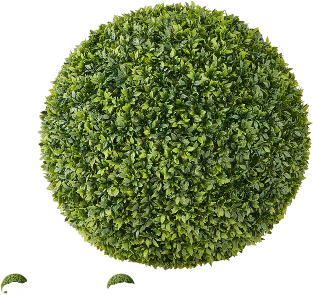 VEVOR Artificial Topiary Ball, 23 inch Faux Boxwood Plant Balls, Fake Silk Tree Look Real, Easy Assembly for Decor Front Porch Outdoor Patio Garden Balcony Backyard and Indoor Home Wedding, Green