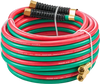 VEVOR Oxygen Acetylene Hose, 1/4-Inch x 25FT Oxy Acetylene Hose with 9/16"-18 LH/RH B Fittings, R Grade Welding Torch Twin Hose with 300PSI Maximum Working Pressure for Cutting Soldering Brazing