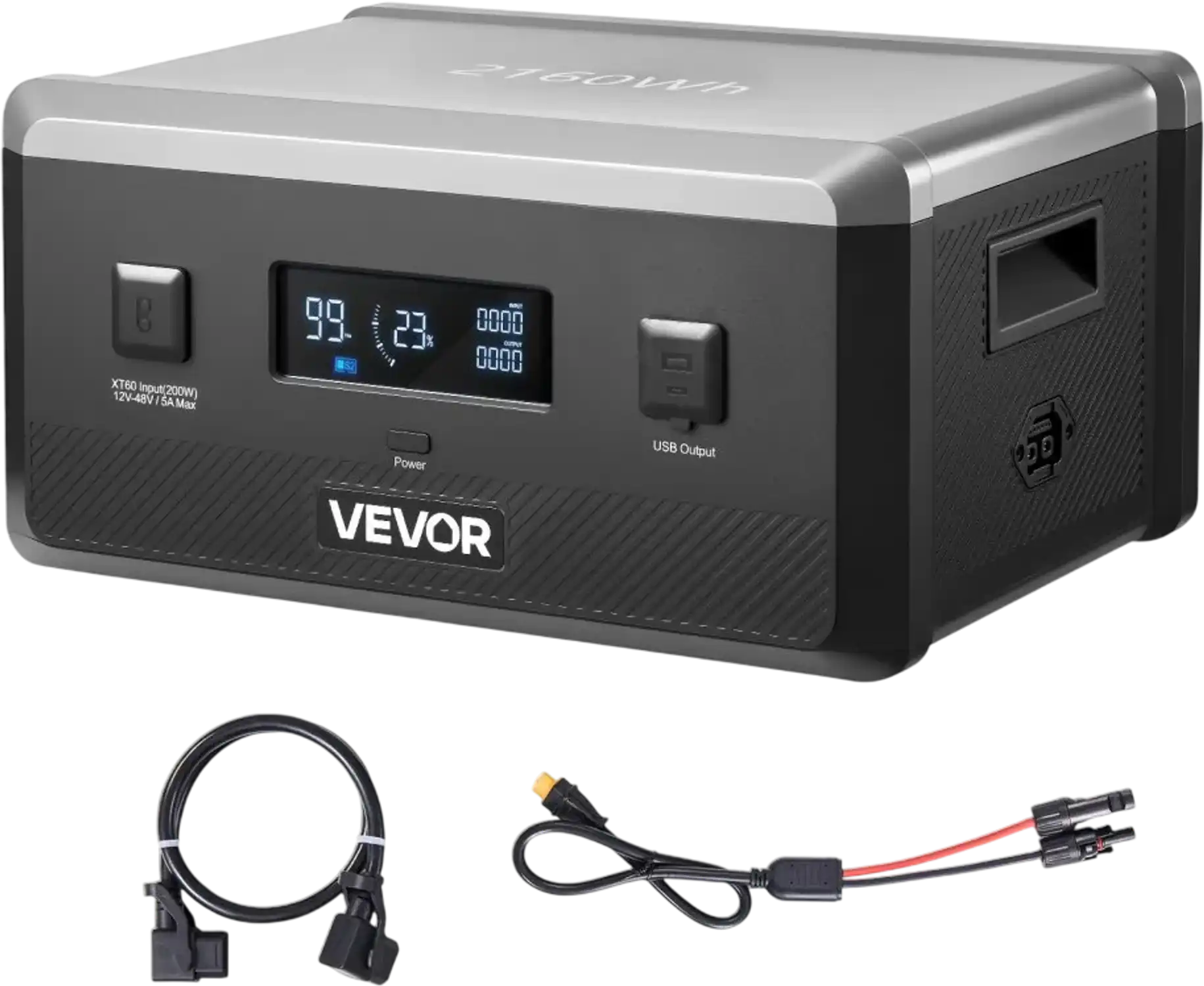 Vevor Expansion Battery 2160Wh LiFePO4 Portable Power Station Extra Battery New