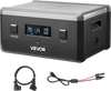 VEVOR Extra Battery for Portable Power Station, 2160Wh LiFePO4 Extra Expansion Battery with 3 Output Ports for Home Use, Outdoor Camping, Road Trips, RVs, Emergencies