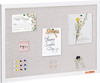 VEVOR 30"x20" White Cork Board with Linen Surface – Stylish Wall-Mounted Bulletin Board for Home, School, Office – Elegant & Functional Noticeboard