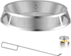 VEVOR Fire Pit Spark Screen, 19 inch Mesh Cover Lid, SUS304 Stainless Steel, for Outdoor, Patio, Backyard, Camping, Party, with Handles & Poker, High Temperature Tolerant, Help Block Sparks, Silver