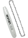 VEVOR Bar & Chainsaw Chain Combo 12" 3/8" Pitch 3/8" Gauge 45 Drive Links, Fits VEVOR CN-25 Gas Chainsaw, Forged Alloy Steel, Replacement Guide Bar & Saw Chain with Sharp Cutter Teeth & Tie Straps