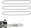 VEVOR Chainsaw Chain 3 Pack 20 Inch 0.325" Pitch 0.058" Gauge 76 Drive Link, Fits VEVOR CN-58G / CN-62G Gas Chainsaw, Forged Alloy Steel, Replacement Saw Chains with Sharp Cutter Teeth & Tie Straps