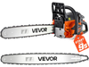 VEVOR Gas Powered Chainsaw 20 & 22 Inch 62CC 3.8HP 2 Stroke Engine Saw, for Wood Cutting, Tree Trimming & Land Clearing, Throttle-Synced Choke, Power Chain Saw with Non-Slip Handle & Dual Tanks