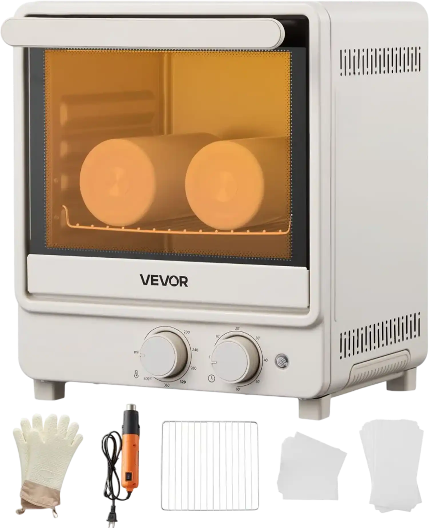 Vevor Sublimation Oven 13 Qt Tumbler Mug Press Machine with Heat Gun Off-White New