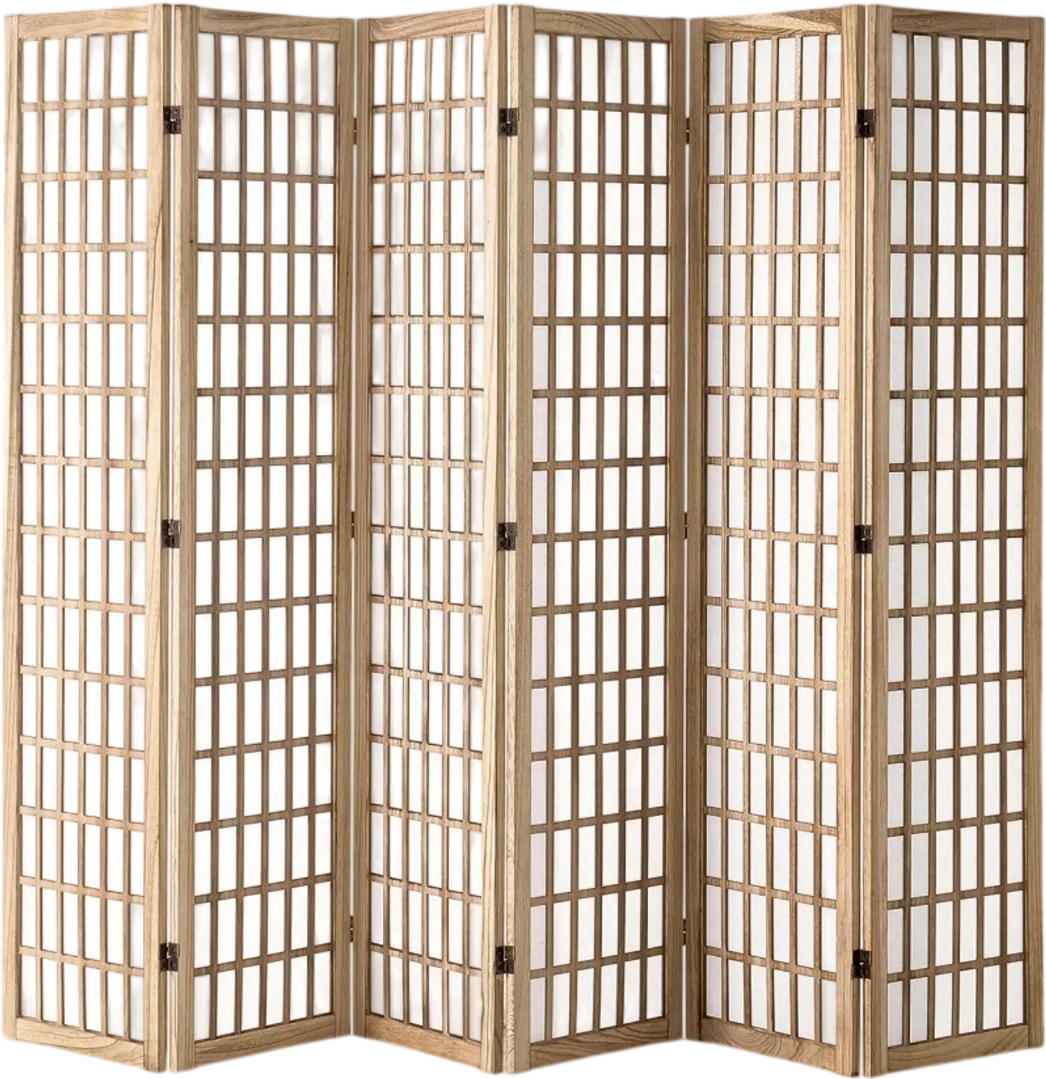 Vevor Room Divider 6-Panel Japanese Folding Privacy Screen New