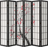 VEVOR Room Divider, 6 Panel Japanese Room Divider Screen, Wood Folding Privacy Screen Indoor, Japanese Partition Portable Decoration Dividers, for Room Separation Home Office Restaurant & Bedroom