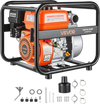 VEVOR Gas Powered Water Pump, 2 in, 132 GPM 6.5HP Semi Trash Water Transfer Pump Portable, Gasoline Engine with 25 ft Discharge Hose, Heavy Duty Frame, Cast Iron Impeller, for Irrigation, Ponds, Pools