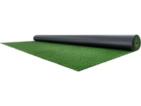 VEVOR Artificial Grass, 18 x 10 ft Fake Grass Turf Rug, 0.6 in Pile Height Realistic Synthetic Lawn Carpet Roll Mat, Easy Clean Drainage Holes for Patio, Garden, Balcony, Outdoor Indoor Decor, Green