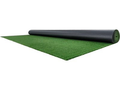 VEVOR Artificial Grass, 18 x 10 ft Fake Grass Turf Rug, 0.6 in Pile Height Realistic Synthetic Lawn Carpet Roll Mat, Easy Clean Drainage Holes for Patio, Garden, Balcony, Outdoor Indoor Decor, Green